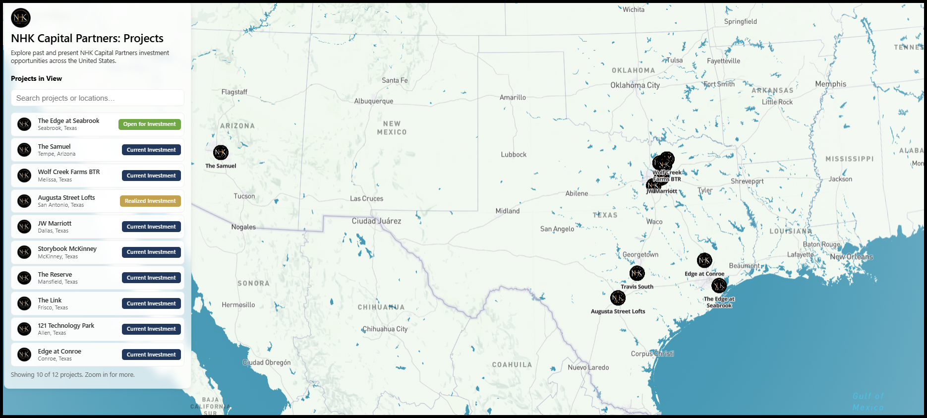 NHK Projects Map